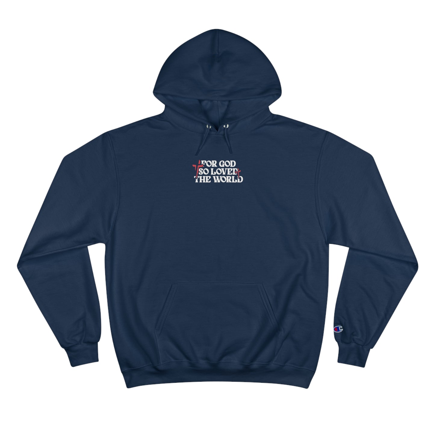 FOR GOD SO LOVED THE WORLD HOODIE - NAVY