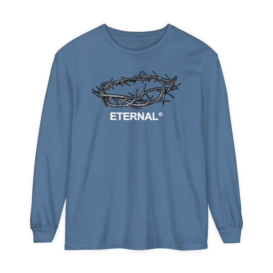 CROWN OF THORNS LONG SLEEVE - BLUE JEAN