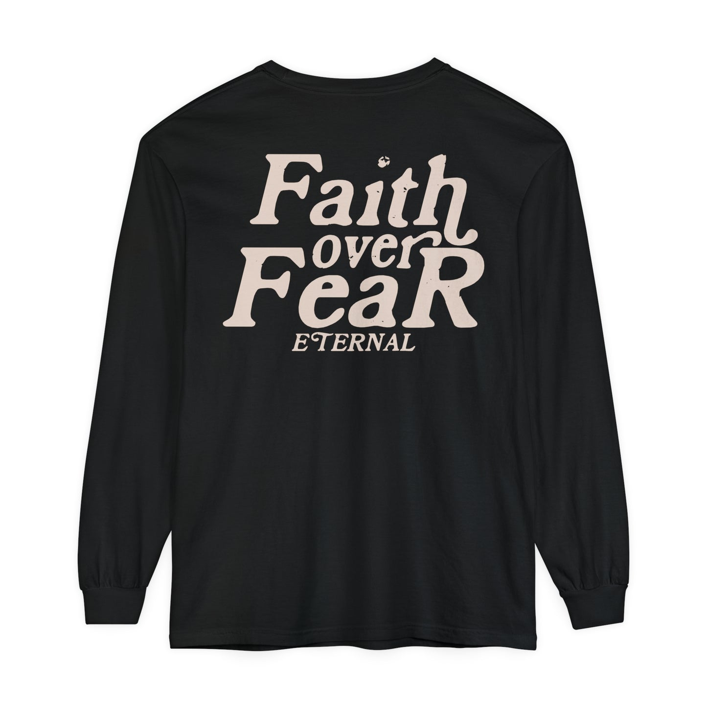 Faith Over Fear Long Sleeve - Black