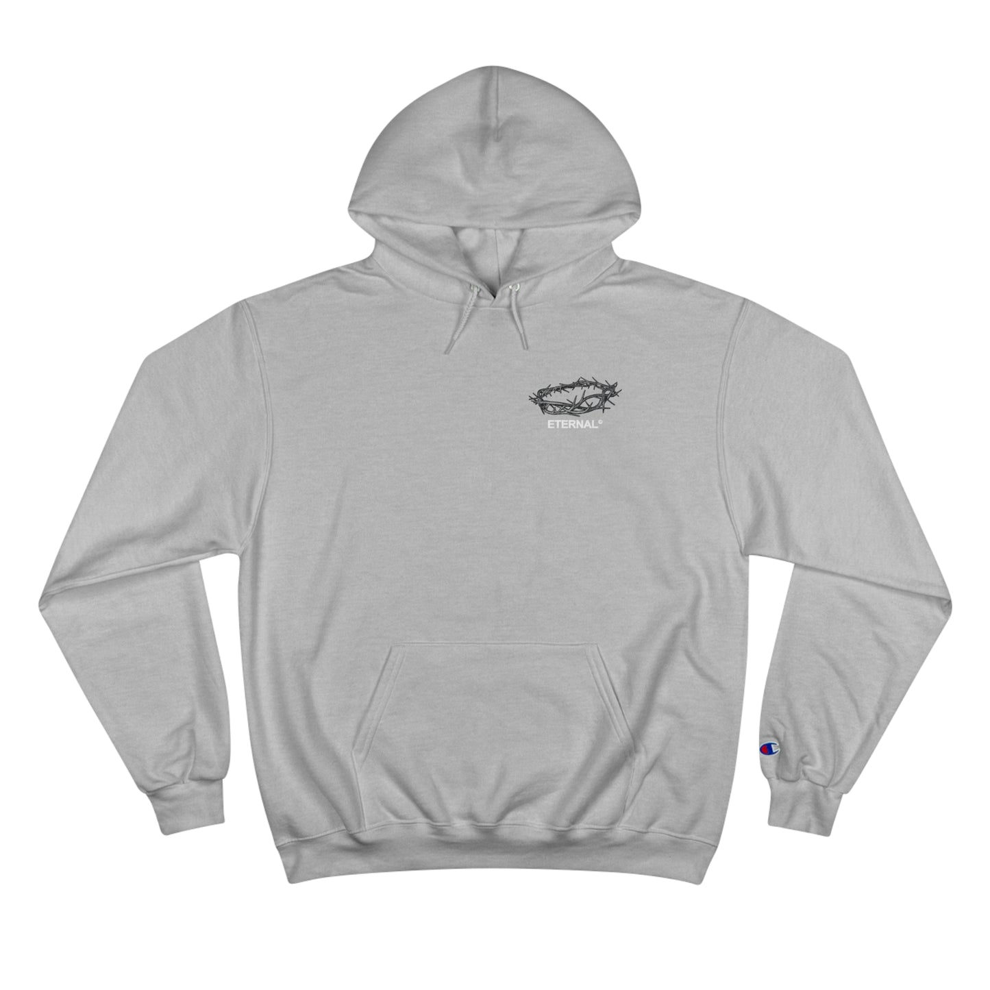 CROWN OF THORNS CHAMPION HOODIE - LIGHT STEEL