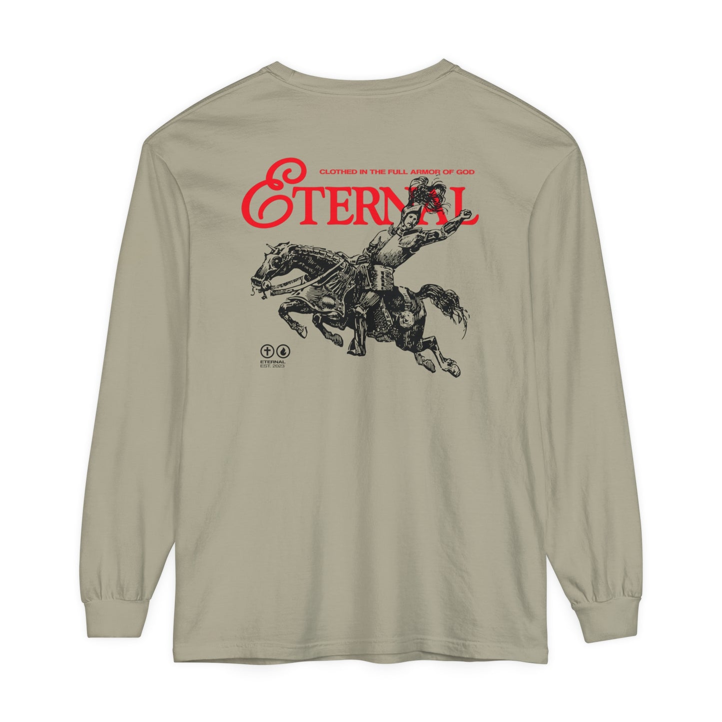 Clothed in the Full Armor of God Long Sleeve - Sandstone