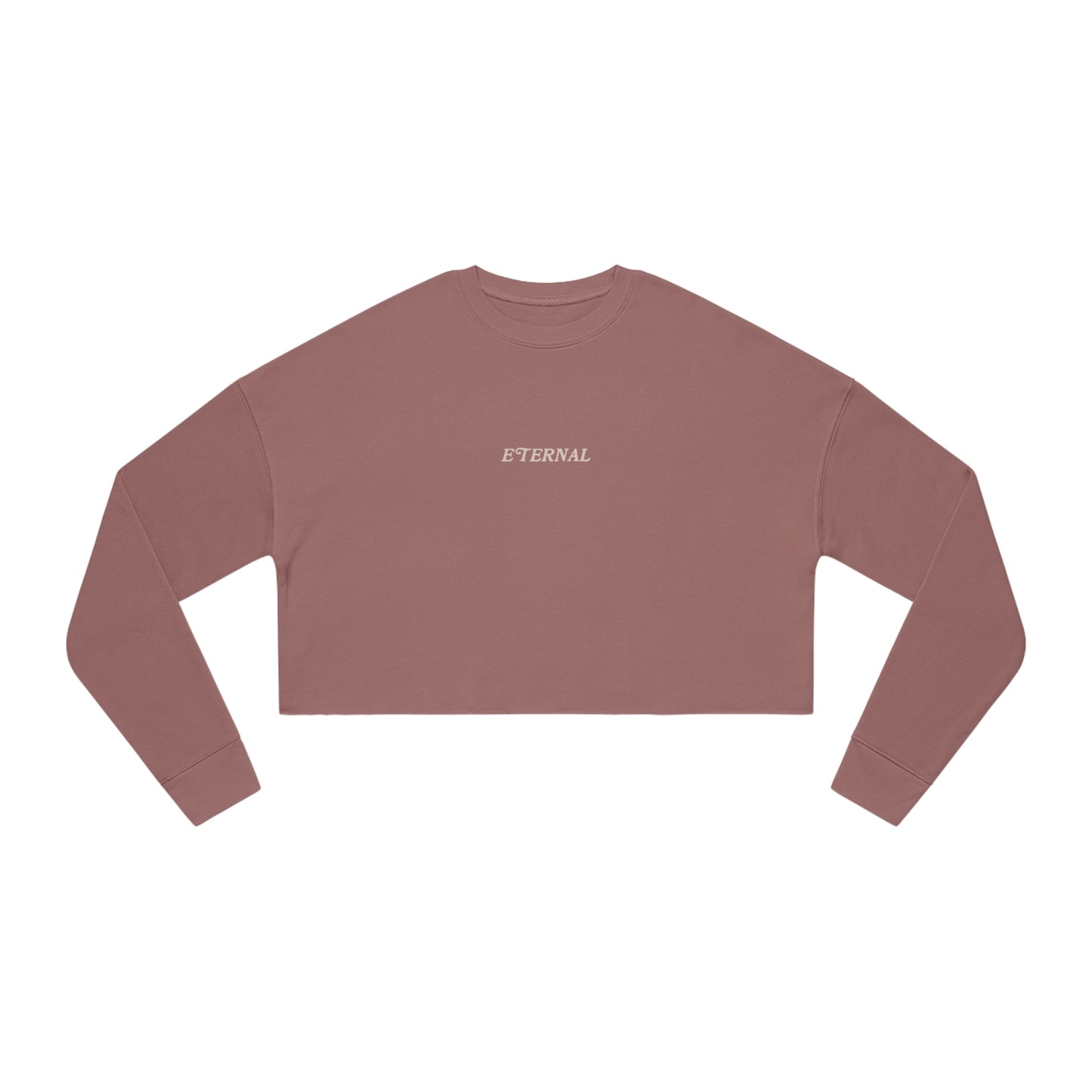 Faith Over Fear Cropped Sweater - Mauve