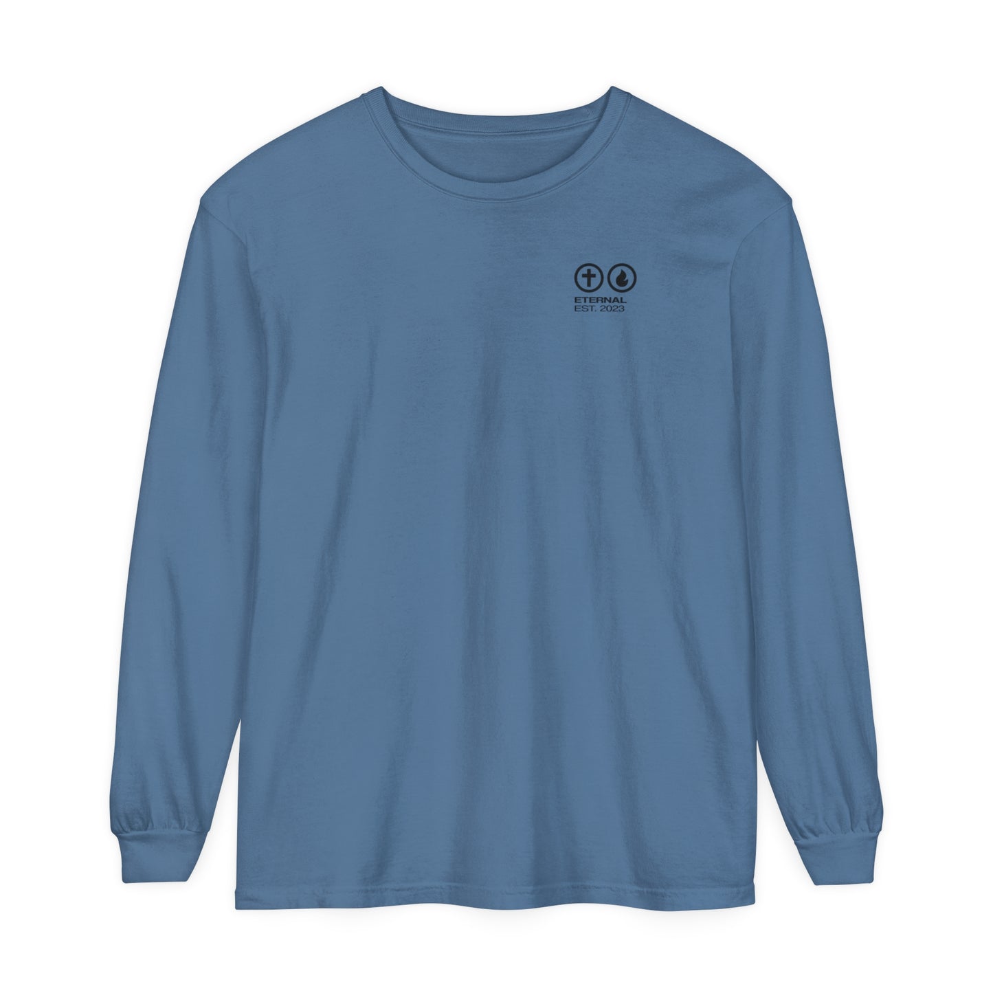 Clothed in the Full Armor of God Long Sleeve - Blue Jean