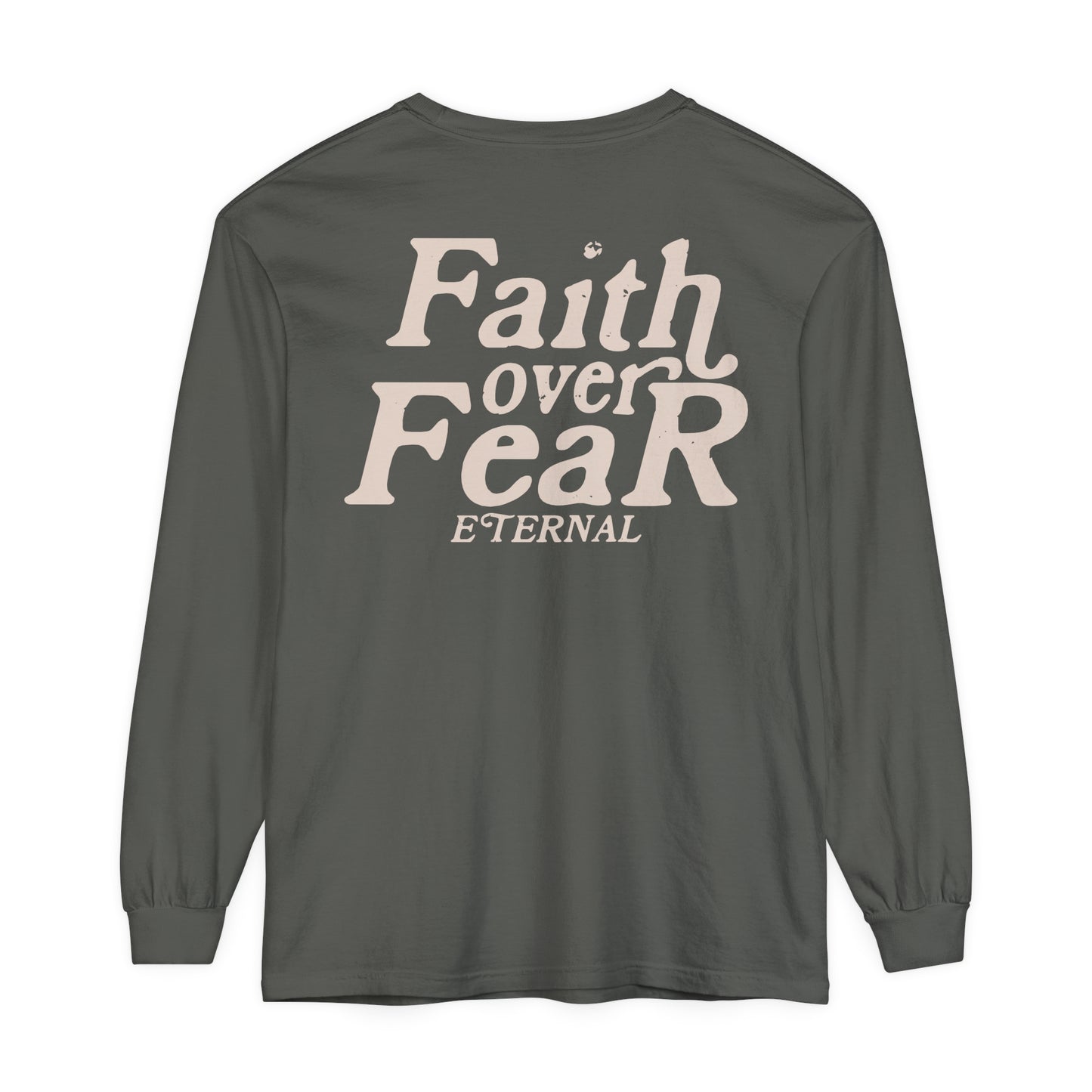 Faith Over Fear Long Sleeve - Pepper